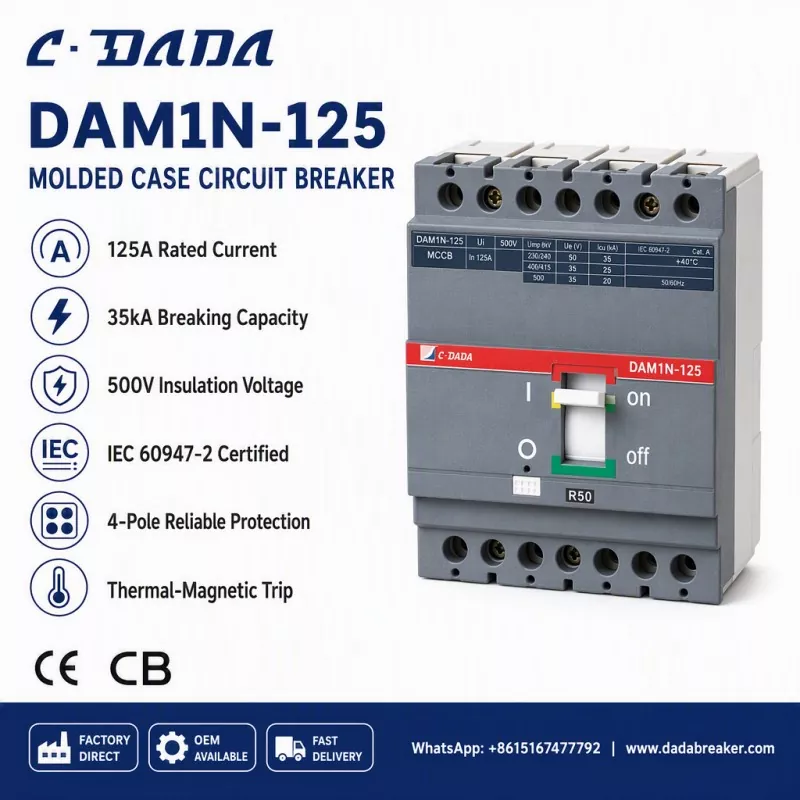 Alamjaotuse terviklikkuse tagamine: C·DADA DAM1N-125 MCCB lahendus