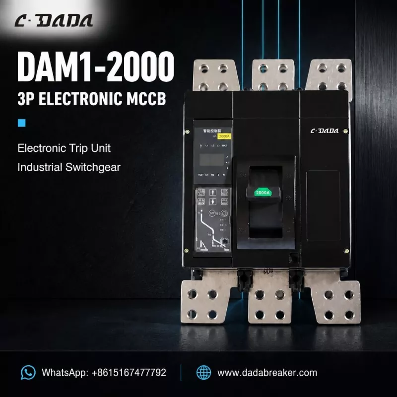 DAM1-2000 3P elektrooniline MCCB tööstuslikele lülitusseadmetele | C·DADA elektriline